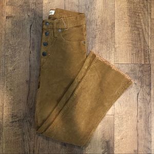 Madewell corduroy Cali denim boot pants